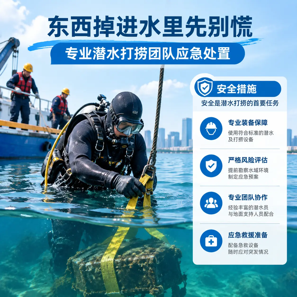 惠阳东西掉进水里先别慌,专业潜水打捞团队应急处置